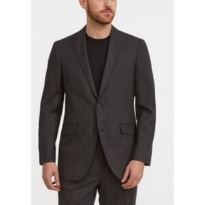 Ted Baker London Endurance jacket sport blazer suit black gray 42R 100% wool
